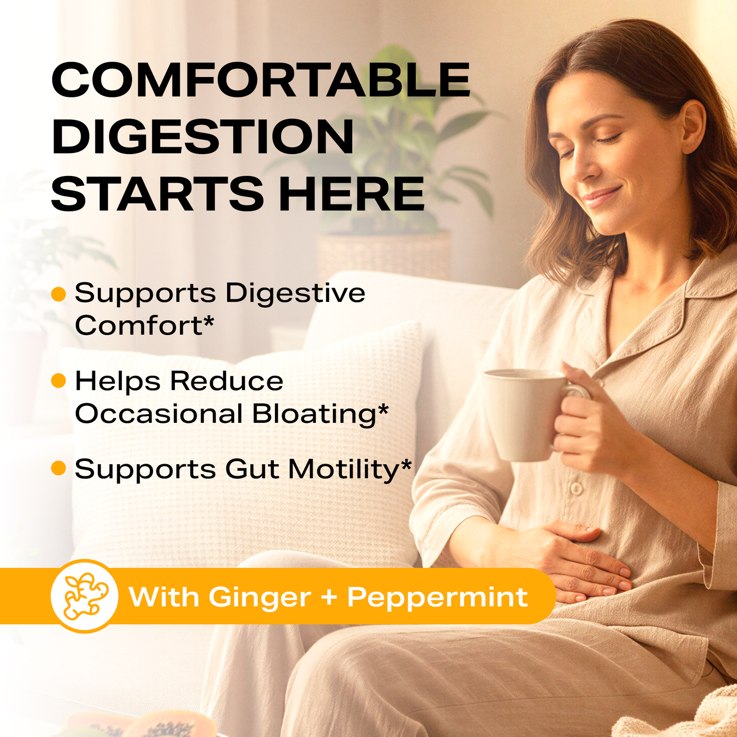 FlowCleanse DEBLOAT Liquid Drops 60ml – Fast Bloating Relief – Digestive Support Drops with Enzymes & Herbs – Feel Lighter in Minutes